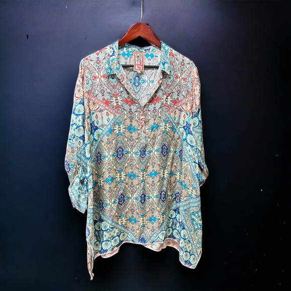 Johnny Was - Oversized Shirt Tunic